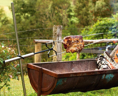 Spiedo Kanka Asador Inoxidable Premium Con Bolso Parrilla