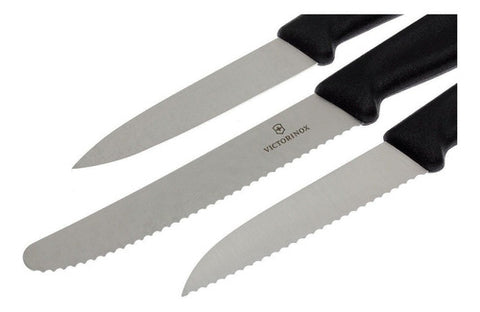 Set De Cuchillos De Verduras Negro Victorinox 6.7113.3
