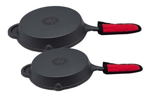 Set 2 Sartenes La Creole Black Matte 21-26cm Hierro Fundido