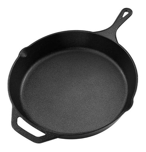 Sartén Hierro Fundido 31cm Iron Cast Premium Cocina Asado