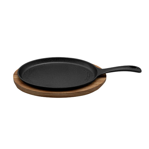 Sartén Fajita La Creole Hierro Fundido Con Base Madera