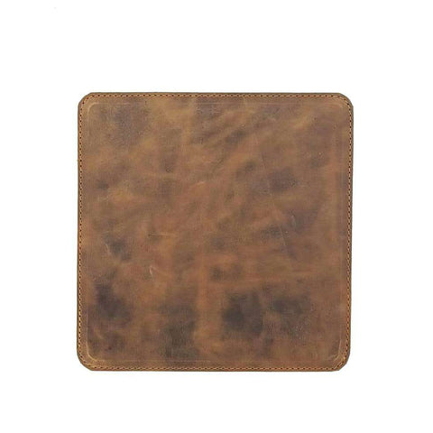 Mouse Pad De Cuero + Grabado Laser Gratis