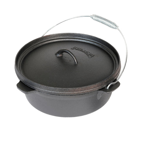 Olla Holandesa Hierro Fundido Con Alzador Fierro Fundido Bbq