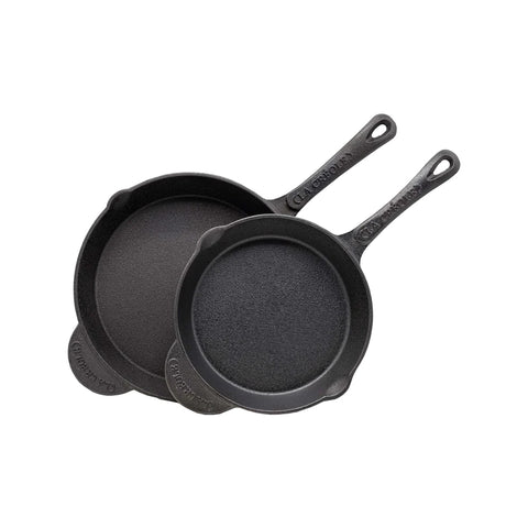 Set 2 Sartenes La Creole Black Matte 21-26cm Hierro Fundido