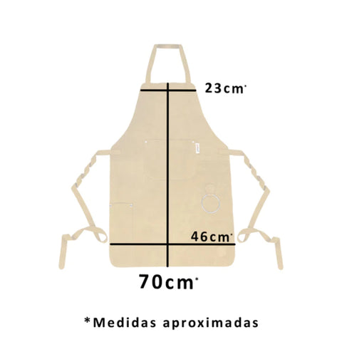 Pechera Cuero Parrillera Descarne