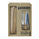 Set Parrillero Kangkawe Cuchillo Tenedor Tabla + Grabado Láser