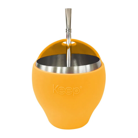 Mate Con Bombilla Keep 300ml Big Amarillo