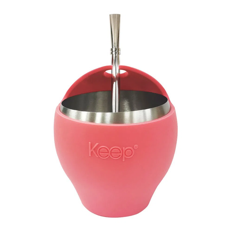 Mate Con Bombilla Keep 300ml Big Rosa