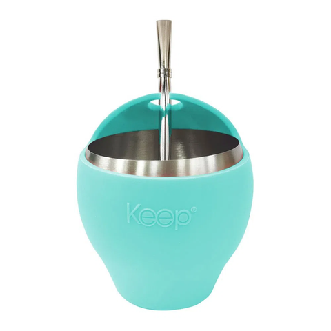 Mate Con Bombilla Keep 300ml Big Celeste