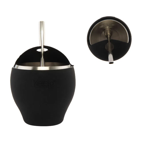Mate Con Bombilla Keep 230ml Negro