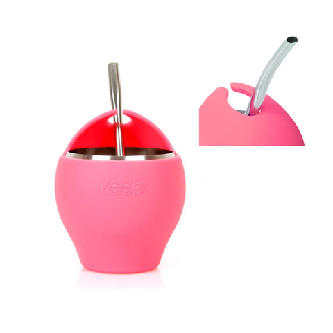 Mate Con Bombilla Keep 230ml Rosa