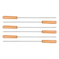 Set 6 Pinchos Premium Anticucho Asado Parrilla Niquelado