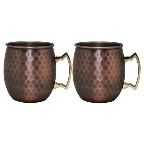 Set De 2 Vasos De Cobre Wayu