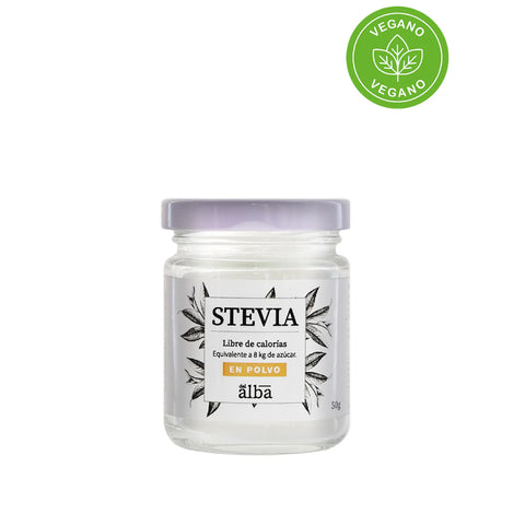 Stevia En Polvo 50grs Apicola Del Alba Endulzante Natural
