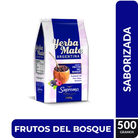 Yerba Mate Argentina Frutos Del Bosque 500grs. Premium