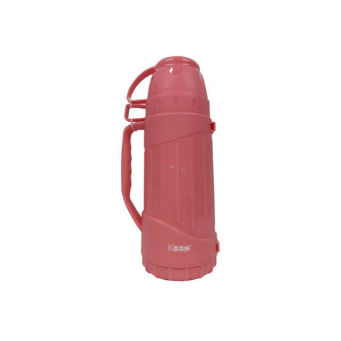 Termo Outdoor Keep 1,8lt Con Tazas Rosa