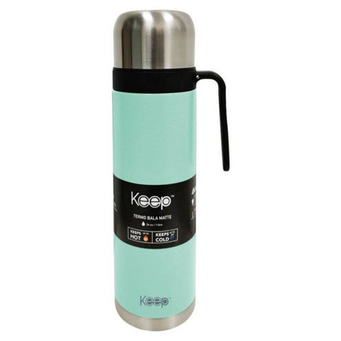 Termo Bala Keep 1lt Con Punta Dosificadora Celeste