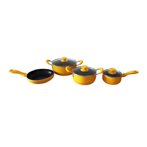 Batería De Cocina Keep 7 Piezas Titanium Pro Color Pumpkin