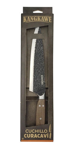Cuchillo parrillero Curacaví martillado Kangkawe en su caja original