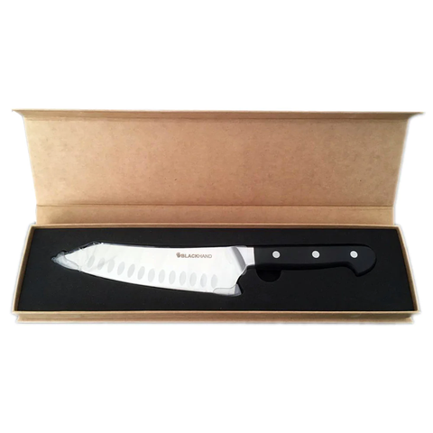 Cuchillo Santoku Selva Valdiviana Black Hand + Grabado Láser