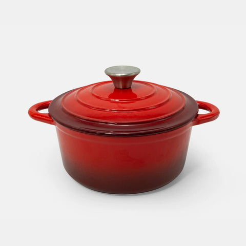 Olla Fierro Fundido Esmaltado 24cm Roja