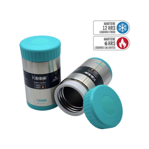 Termo Comida Keep 600ml Celeste