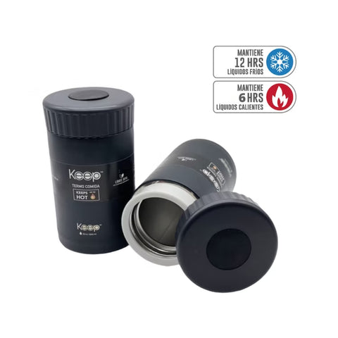 Termo Comida Keep 600ml Negro