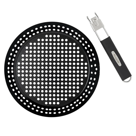 Grill Redondo 30cm Con Mango Desmontable Asado Parrilla Bbq