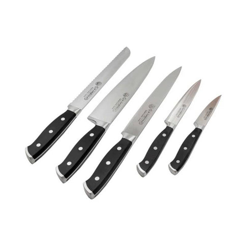 Set 5 Cuchillos + Base Madera Heritage La Creole Cocina