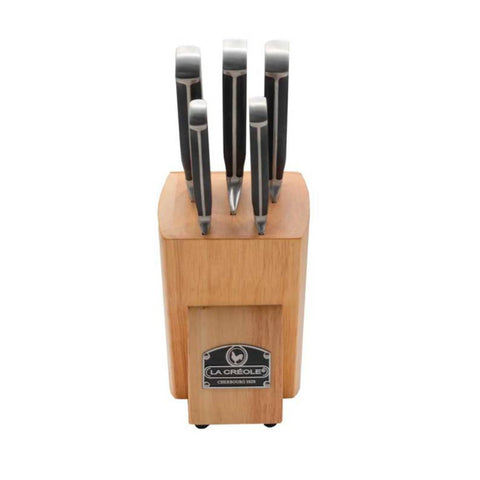 Set 5 Cuchillos + Base Madera Heritage La Creole Cocina