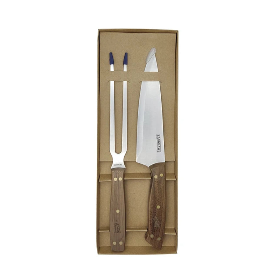 Set parrillero cuchillo y tenedor Kangkawe completo con todas sus piezas