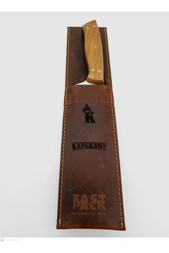 Estuche de cuero del set parrillero Kangkawe con grabado láser