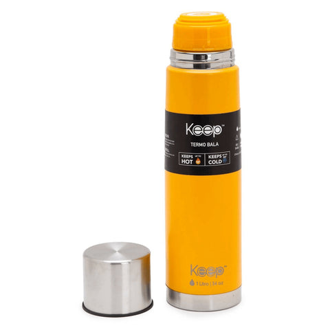 Termo Bala Keep 1 litro Amarillo